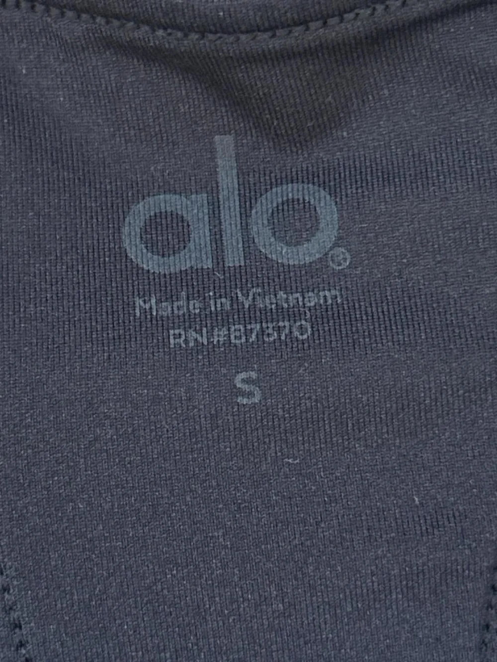 ALO Black Racerback Sports Bra